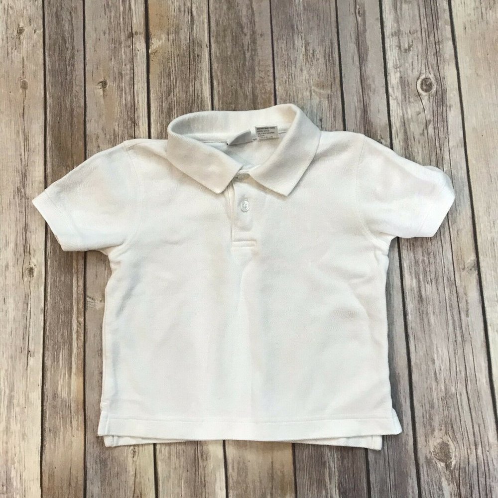 Talbots Kids White Polo Shirt Size 4
